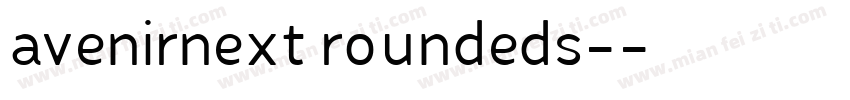 avenirnext roundeds-字体转换